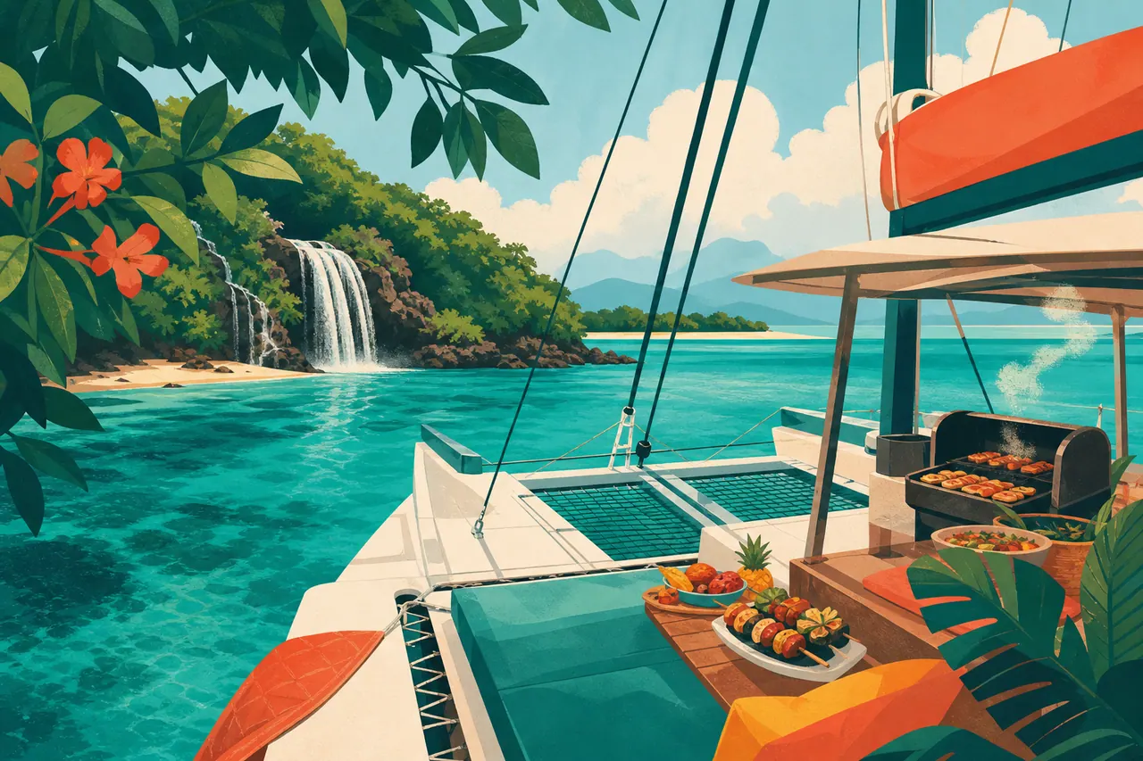Catamaran Île aux Cerfs