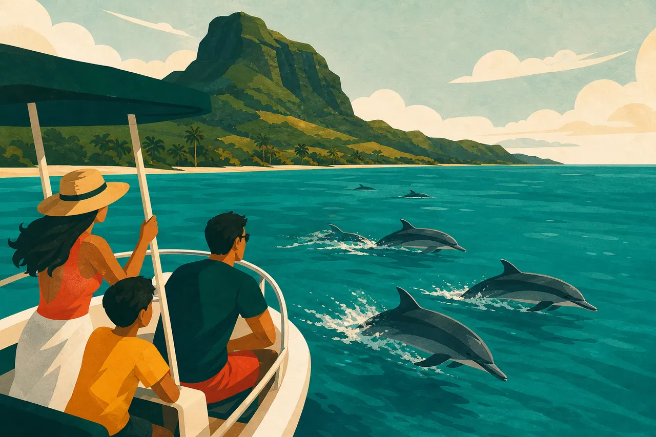 Dauphins à Tamarin