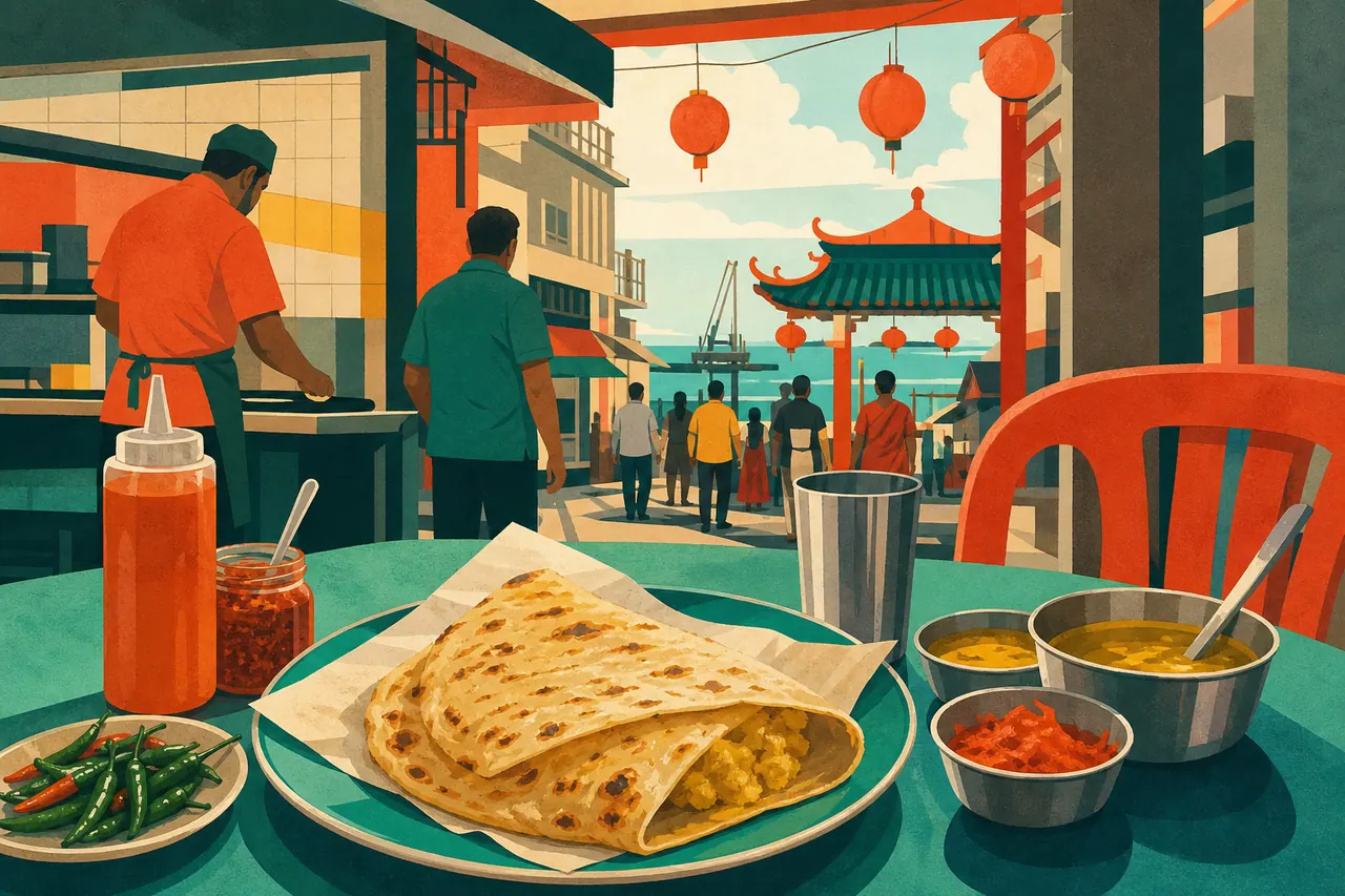 Dholl puri à Chinatown