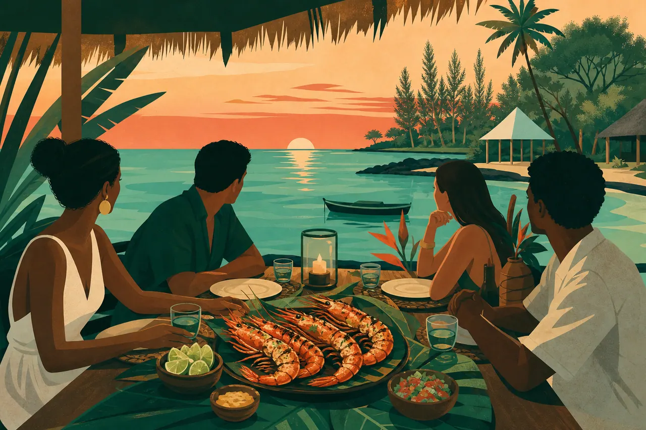 Dîner à Quatre Cocos