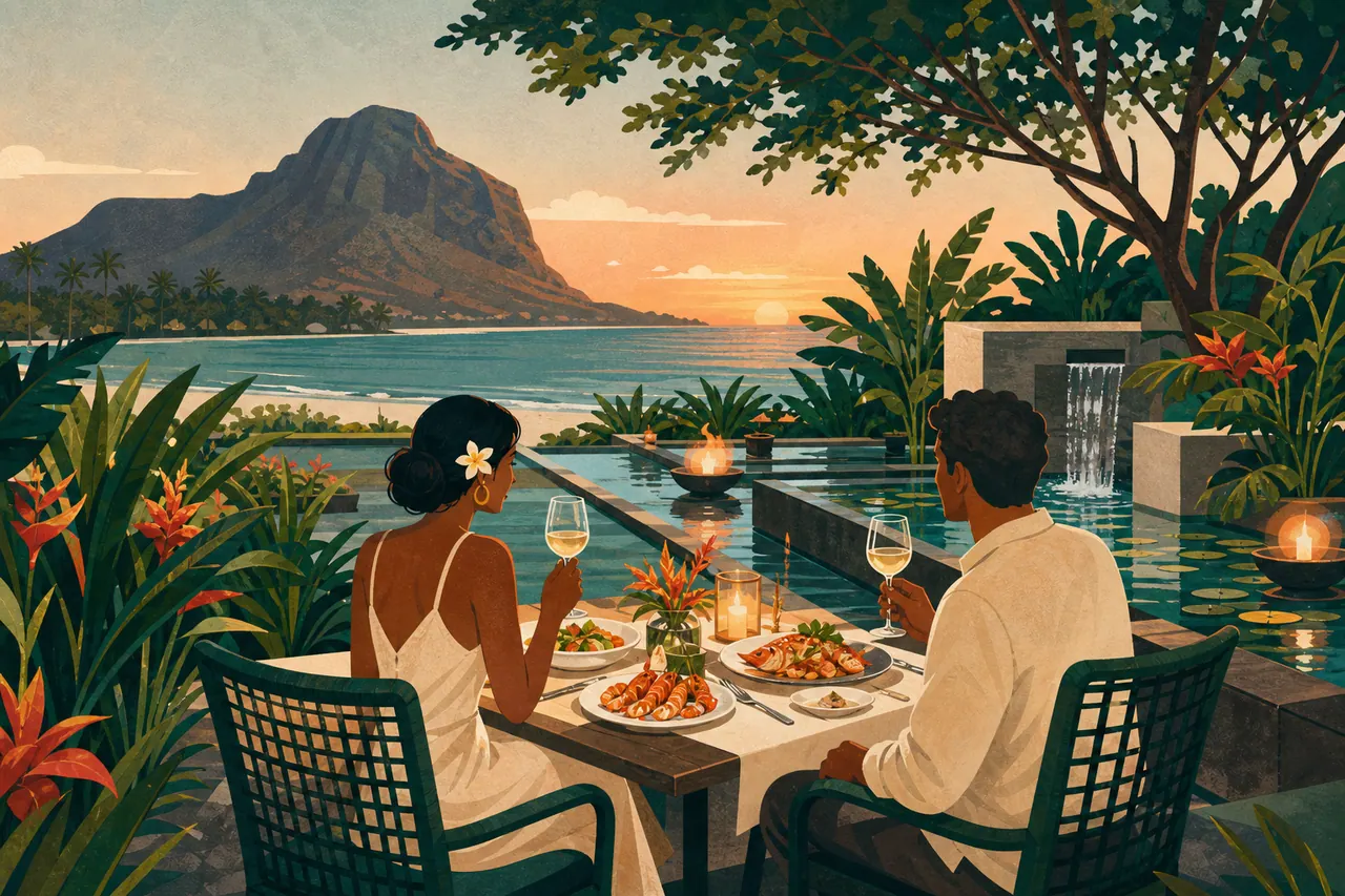 Dîner romantique à Flic en Flac